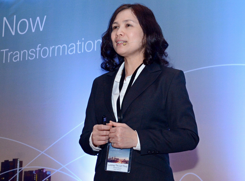 Bà Lương Thị Lệ Thủy - Tổng Giám đốc Cisco Việt Nam tại sự kiện Cisco Connect Vietnam 2017