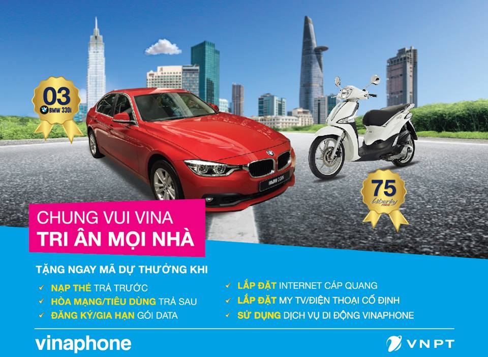 VinaPhone khuyến mại lớn tri ân khách hàng