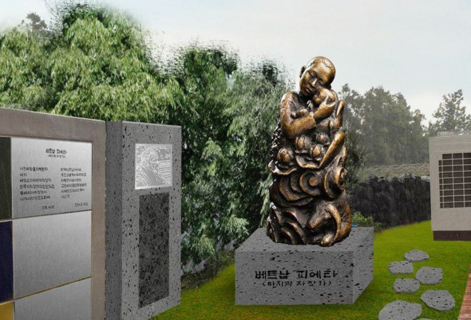 Khánh thành tượng đài 'Xin lỗi Việt Nam' tại Hàn Quốc
