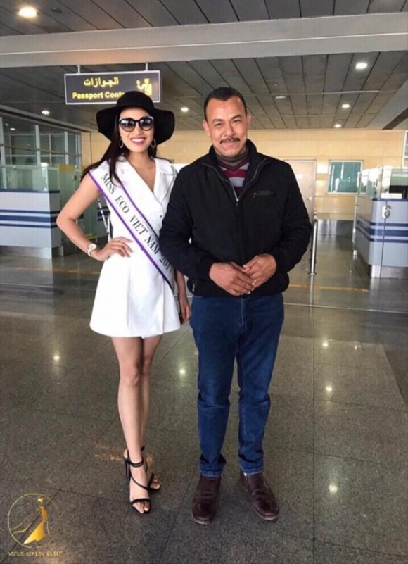 Chiều ngày 31.3 theo giờ Việt Nam, Nguyễn Thị Thành đã có mặt tại Ai Cập để tham dự cuộc thi Miss Eco International 2017. Những bức ảnh chụp tại sân bay của cô được nhiều người nhận xét cô có thần thái tốt, xinh đẹp và tỏa sáng.