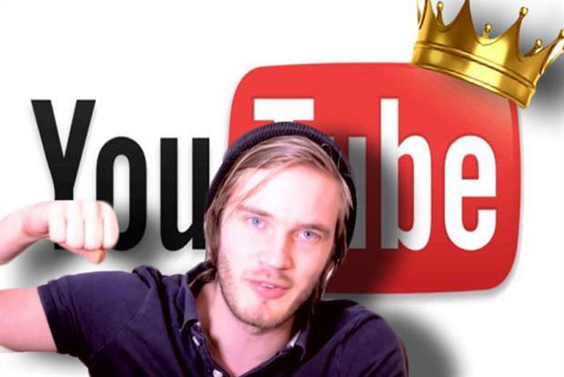 PewDiePie được coi là vị vua của YouTube, với hơn 50 triệu người đăng ký