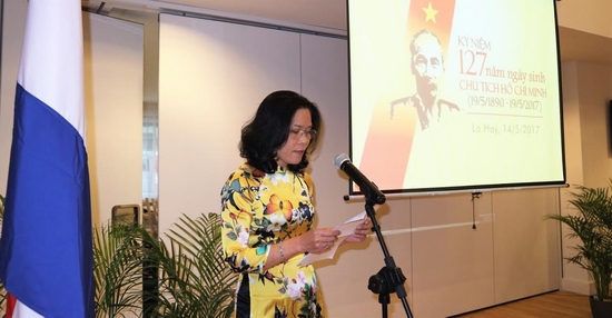 Đại sứ Ngô Thị Hoà phát biểu tại Lễ kỷ niệm