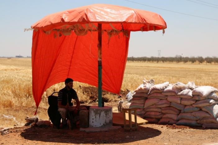 Tình hình tại làng al-Nuaimah, tỉnh Deraa, Syria vào ngày 17-6-2017 tương đối yên ắng. Ảnh: REUTERS