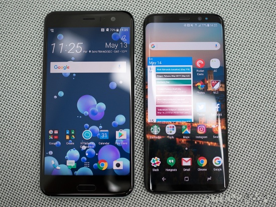 Màn hình: Samsung Galaxy S8 có màn hình cong 5,8 inch độ phân giải 2.960 x 1.440 pixel, mật độ điểm ảnh 570 ppi, sử dụng tấm nền Super AMOLED có khả năng tương thích với các nội dung video HDR. Do sử dụng tỷ lệ màn hình 18.5:9 nên kích thước của máy cũng chỉ tương đương 5,5 inch.