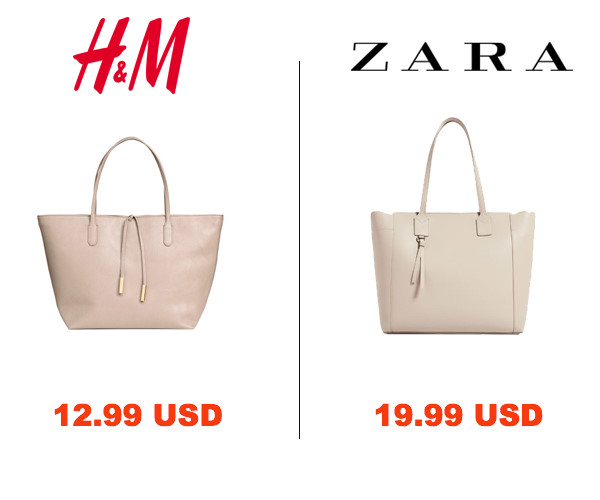 Các phụ kiện như túi xách cũng có mức giá chênh lệch không đáng kể nhưng tựu trung lại thì hai thương hiệu này vẫn rẻ hơn so với các nhãn hàng khác trên thế giới. Sự chạy theo xu hướng chính là tiền đề giúp H&M và Zara ngày càng phát triển trong thời đại Fast Fashion như hiện nay.