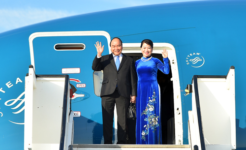 Thủ tướng và Phu nhân bắt đầu chuyến thăm chính thức đến Đức. Ảnh: VGP/Quang Hiếu