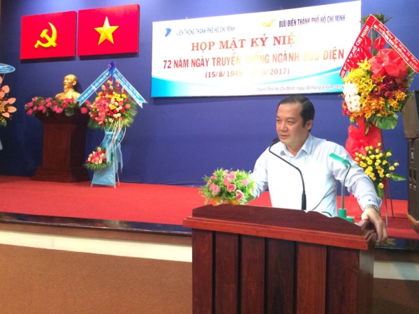 Tổng Giám đốc Tập đoàn VNPT Phạm Đức Long phát biểu tại buổi gặp mặt