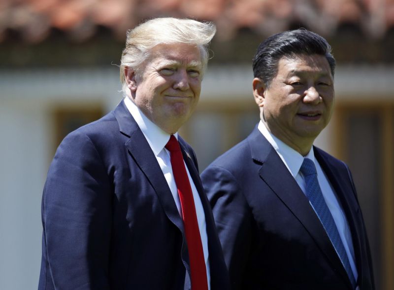 Chủ tịch Trung Quốc Tập Cận Bình và Tổng thống Mỹ Donald Trump