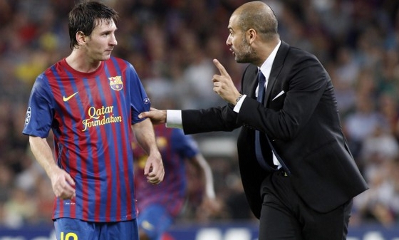 Ông Guardiola không ít lần muốn tái ngộ cậu học trò cũ Messi