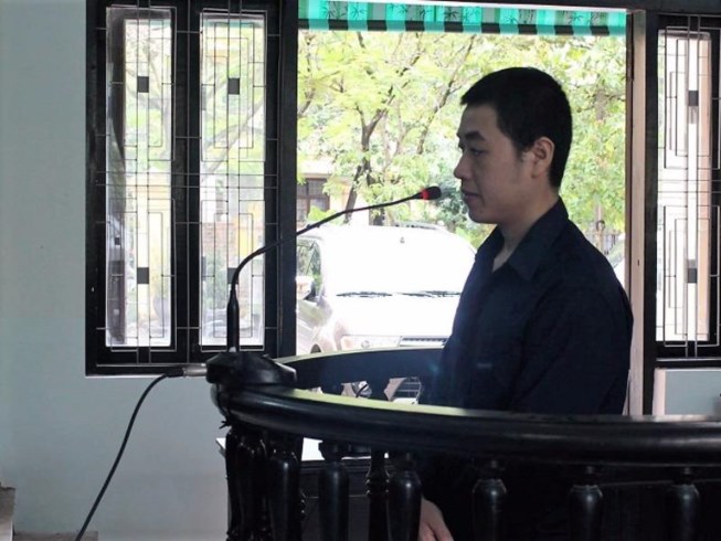 Bị cáo Nguyễn Hoàng Tâm tại tòa.