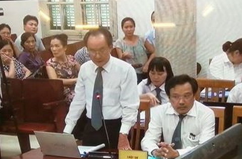 Luật sư Nguyễn Minh Tâm - bào chữa cho bị cáo Nguyễn Xuân Sơn
