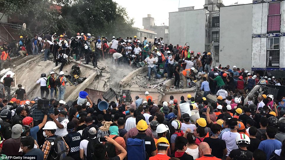 Kinh hoàng hình ảnh Mexico sau động đât như Ngày Tận thế