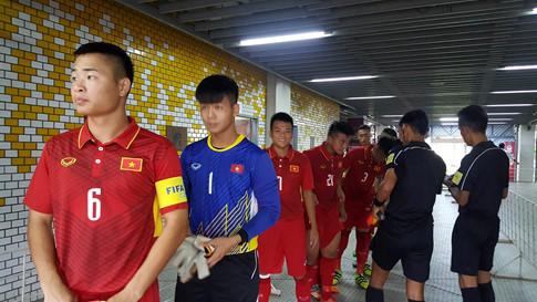 Đội hình xuất phát của U.18 Việt Nam Minh Bình