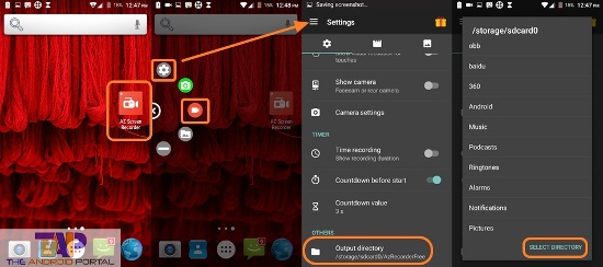 AZ Screen Recorder không yêu cầu root khi sử dụng thiết bị, đáng chú ý ứng dụng cho phép người dùng tạm dừng và tiếp tục quay video màn hình, tùy chọn này đặc biệt hữu ích nếu bạn làm các video hướng dẫn. AZ Screen Recorder cũng có tính năng quay kết hợp cả camera trước trong khi đang quay màn hình như hai ứng dụng ở trên, tuy nhiên chỉ phiên bản trả phí mới có tính năng này.