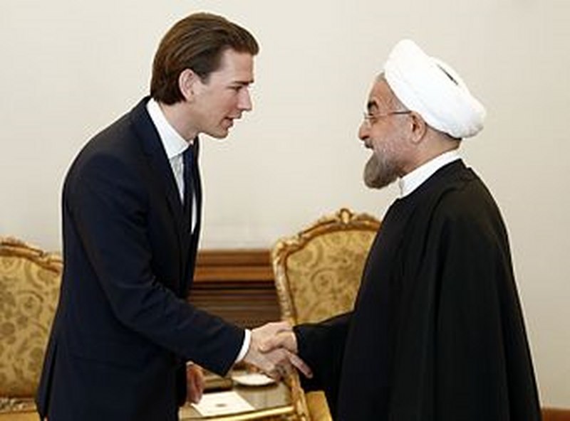 Ông Kurz gặp gỡ Tổng thống Iran.