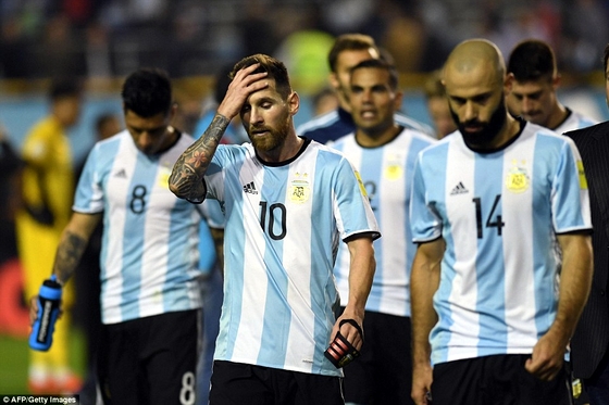 Argentina có nguy cơ vắng mặt tại World Cup 2018