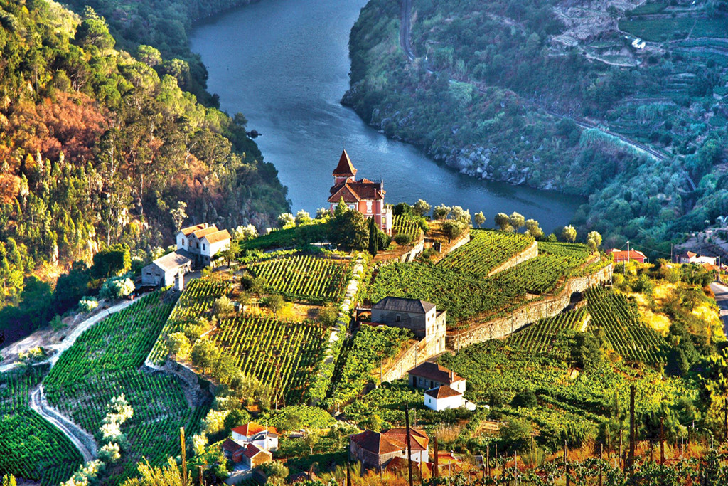 Thung lũng Douro, Bồ Đào Nha: Vào thu, thung lũng sông Douro trở thành một biển màu rực rỡ, với những vườn nho bậc thang trải dọc theo bờ sông. Douro còn nổi tiếng là vùng rượu vang lâu đời nhất thế giới. Đi du thuyền trên sông với cốc rượu đặc sản của vùng chính là một cách tuyệt vời để tận hưởng kỳ nghỉ của bạn. Ảnh: recommend. 