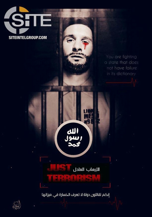 Bức ảnh đe dọa, khủng bố Messi của nhóm IS