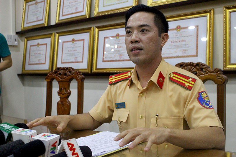 Trung tá Huỳnh Trung Phong - Trưởng phòng PC67 trả lời về vấn đề 
