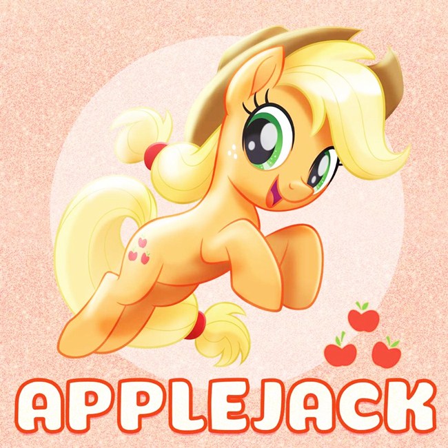 Applejack chăm chỉ:        Applejack là người rất đáng tin cậy, trung thành và luôn luôn sẵn sàng giúp đỡ bất cứ ai. Tâm hồn cô bé đại diện cho sự trung thực.