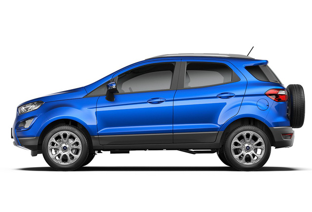 Mẫu xe SUV đô thị Ford EcoSport 2018 tại Ấn Độ không có gì thay đổi so với phiên bản ra mắt tại Mỹ. Ảnh: Ford