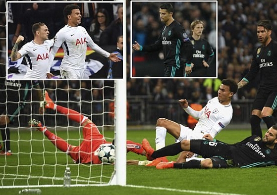 Tottenham bất ngờ đại thắng 3-1 trước Real Madrid!
