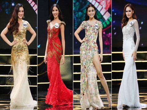Ngắm thí sinh Hoa hậu Hoàn vũ Việt Nam kiêu sa, lộng lẫy trong trang phục dạ hội