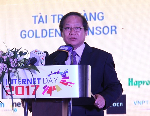 Bộ trưởng Bộ Thông tin và Truyền thông Trương Minh Tuấn phát biểu tại lễ kỷ niệm.