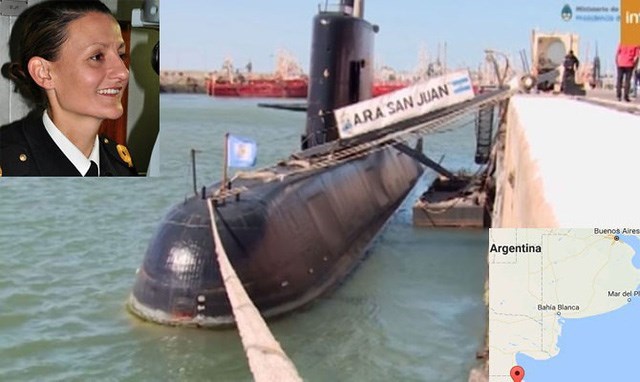 Hình ảnh tàu Ara San Juan được cho đã mất tích từ ngày 15/11. (Nguồn: Maritime Bulletin)
