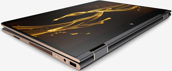 HP Specter x360 mới có 2 tùy chọn màn hình cảm ứng kích thước 13,3 inch hoặc 15 inch độ phân giải 1080p hoặc 4K, tích hợp hệ thống loa cao cấp Bang Olufsen, cổng USB-C hỗ trợ công nghệ sạc nhanh có thể sạc đầy 90% chỉ trong 1.5 giờ và thời gian sử dụng liên tục có thể lên đến hơn 13 giờ.