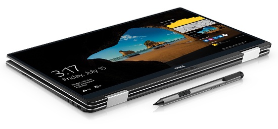 Dell XPS 13 mới đi kèm màn hình Infinity Edge với viền siêu mỏng và là mẫu laptop 2 trong 1 kích thước 13 inch nhỏ nhất thế giới khi bề ngang chỉ tương đương một chiếc Ultrabook 11 inch. 
