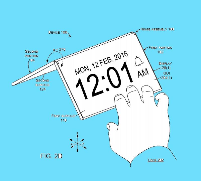 Một trong những bản vẽ trong các tài liệu của bằng sáng chế cho thấy, Surface Phone sẽ sử dụng với bàn phím như một chiếc máy tính xách tay nhỏ, trong khi một số bản vẽ khác lại tiết lộ ra một đồng hồ báo thức cũng có thể gấp đôi như một máy tính bảng.