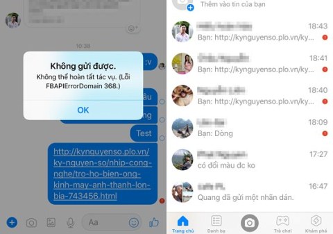 Facebook Messenger bất ngờ gặp sự cố nghiêm trọng