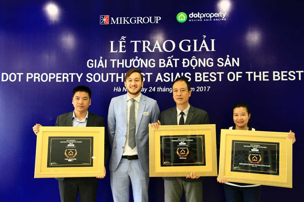 MIKGroup được vinh danh là đơn vị phát triển BĐS sáng tạo nhất Đông Nam Á