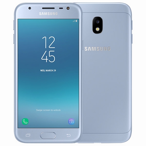 Samsung Galaxy J3 Pro (4,49 triệu đồng). Samsung Galaxy J3 Pro là bản nâng cấp mạnh cả về hình thức và cấu hình so với chiếc Samsung Galaxy J3 tiền nhiệm. Máy được trang bị chip Exynos 7570 4 nhân 64-bit kết hợp với 2 GB RAM. J3 Pro Pro được hỗ trợ khe cắm thẻ nhớ với dung lượng tối đa lên tới 256 GB. Máy có bộ đôi camera độ phân giải lần lượt là 13 MP và 5 MP. Samsung J3 Pro có dung lượng pin đạt 2400 mAh, sạc 5V-1A. 