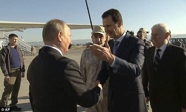 Tổng thống Assad chào đón Tổng thống Putin