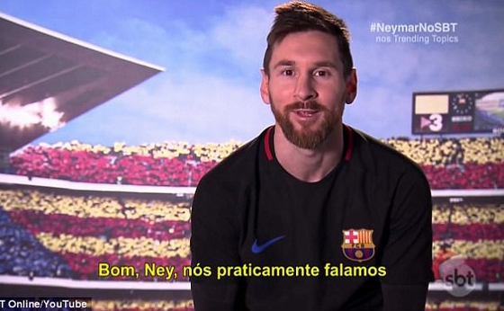 Messi bày tỏ nỗi nhớ Neymar!