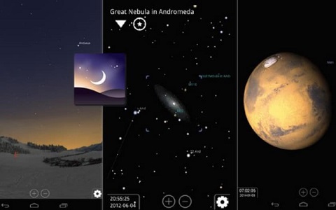 5. Stellarium Mobile Planétarium. Stellarium Mobile Planétarium là ứng dụng trả tiền dựa trên thực tế tăng cường tập hợp nhiều thông tin chi tiết về các thiên thể và lịch sử quan sát chúng.