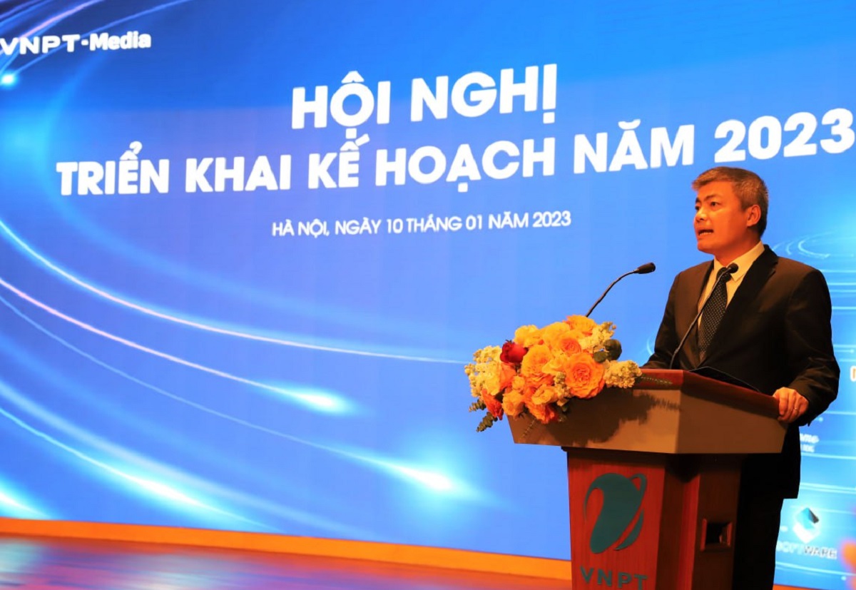 Phó Tổng giám đốc VNPT - Chủ tịch VNPT-Media Ngô Diên Hy phát biểu khai mạc Hội nghị