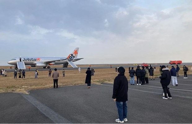 Chiếc máy bay chở 142 người khởi hành từ Narita lúc 6h36 sáng giờ địa phương. (Nguồn: The Straitstimes)
