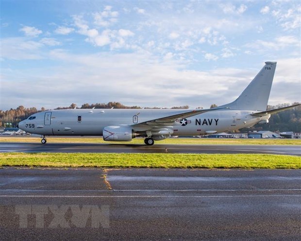 Máy bay do thám P-8A Poseidon của Mỹ. (Ảnh: AFP/TTXVN)