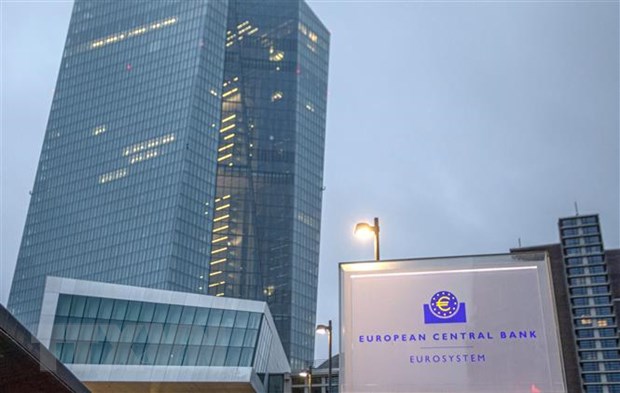 Trụ sở ECB tại Frankfurt am Main, Đức. (Ảnh: AFP/TTXVN)