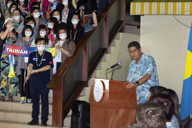 Tổng thống Surangel Whipps từng tuyên bố Cộng hòa Palau sẽ không để ai bắt nạt. Ảnh: AFP.