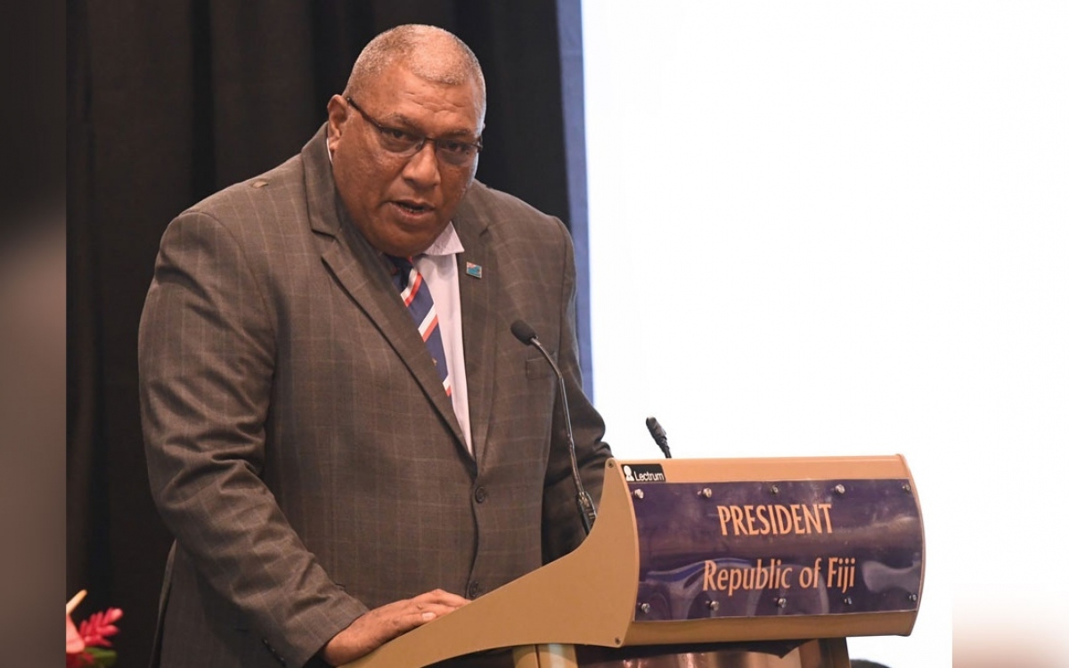 Tổng thống Fiji Ratu Wiliame Katonivere thông báo đơn phương hủy bỏ Thỏa thuận an ninh với Trung Quốc. Ảnh: ABC.