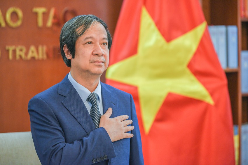 Bộ trưởng Bộ GD&ĐT Nguyễn Kim Sơn. Ảnh PHI HÙNG