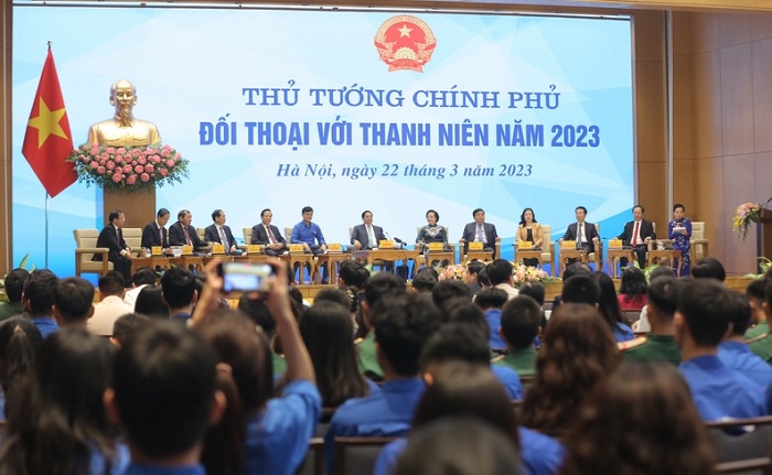 Thủ tướng Chính phủ Phạm Minh Chính dự và chủ trì Hội nghị đối thoại với thanh niên năm 2023 với chủ đề Xây dựng nguồn nhân lực trẻ chất lượng cao đáp ứng kỷ nguyên 4.0