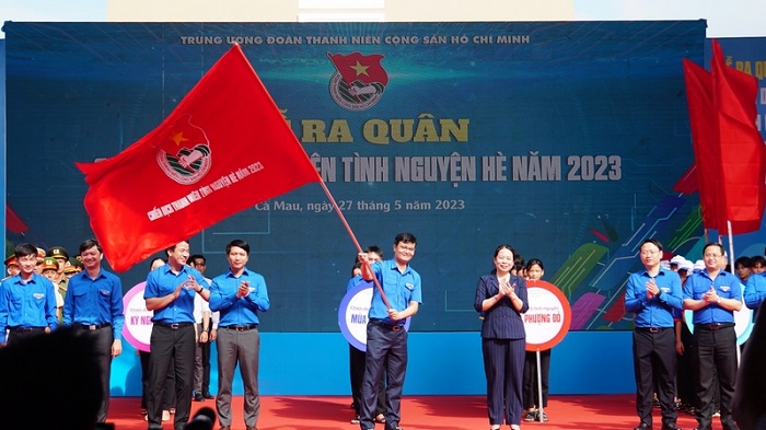 Trung ương Đoàn tổ chức lễ ra quân Chiến dịch Thanh niên tình nguyện hè năm 2023 tại Cà Mau