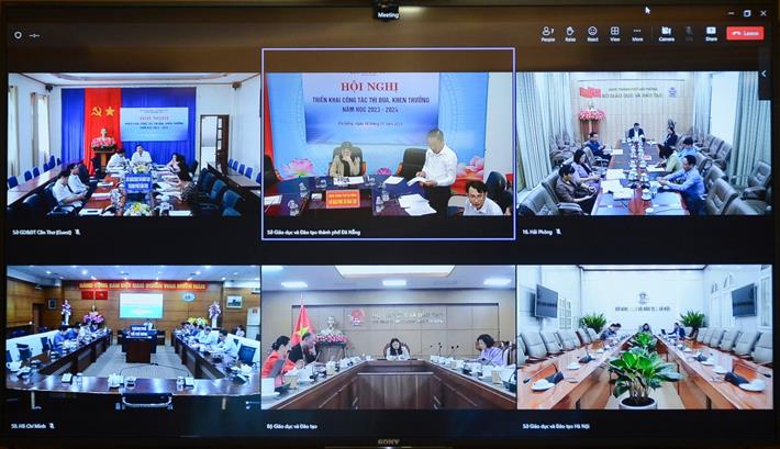 Hội nghị được tổ chức theo hình thức trực tuyến với 6 điểm cầu