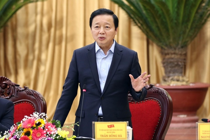 Phó Thủ tướng Trần Hồng Hà phát biểu tại hội nghị. (Ảnh: PV).