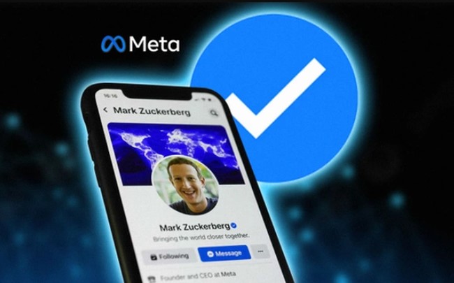 Dịch vụ Meta Verified cho phép người dùng trả tiền để sở hữu tích xanh. (Ảnh: CNBC)